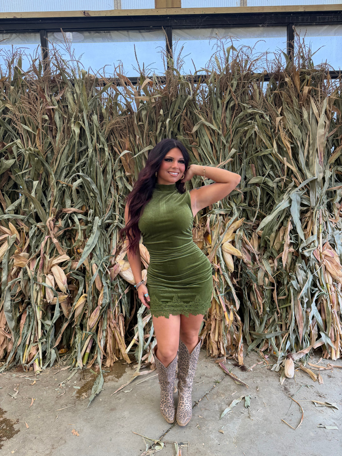 Moss Girl Soft Dress