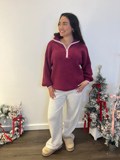 Luna Lover Soft Pullover in Plum