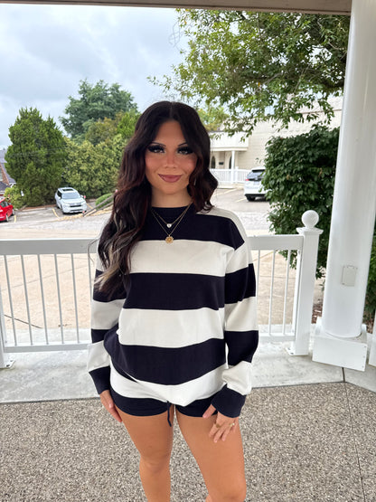 Cozy Posey Set in Navy (Sweater)