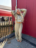 Sugar Suede Set (PANT) Olive