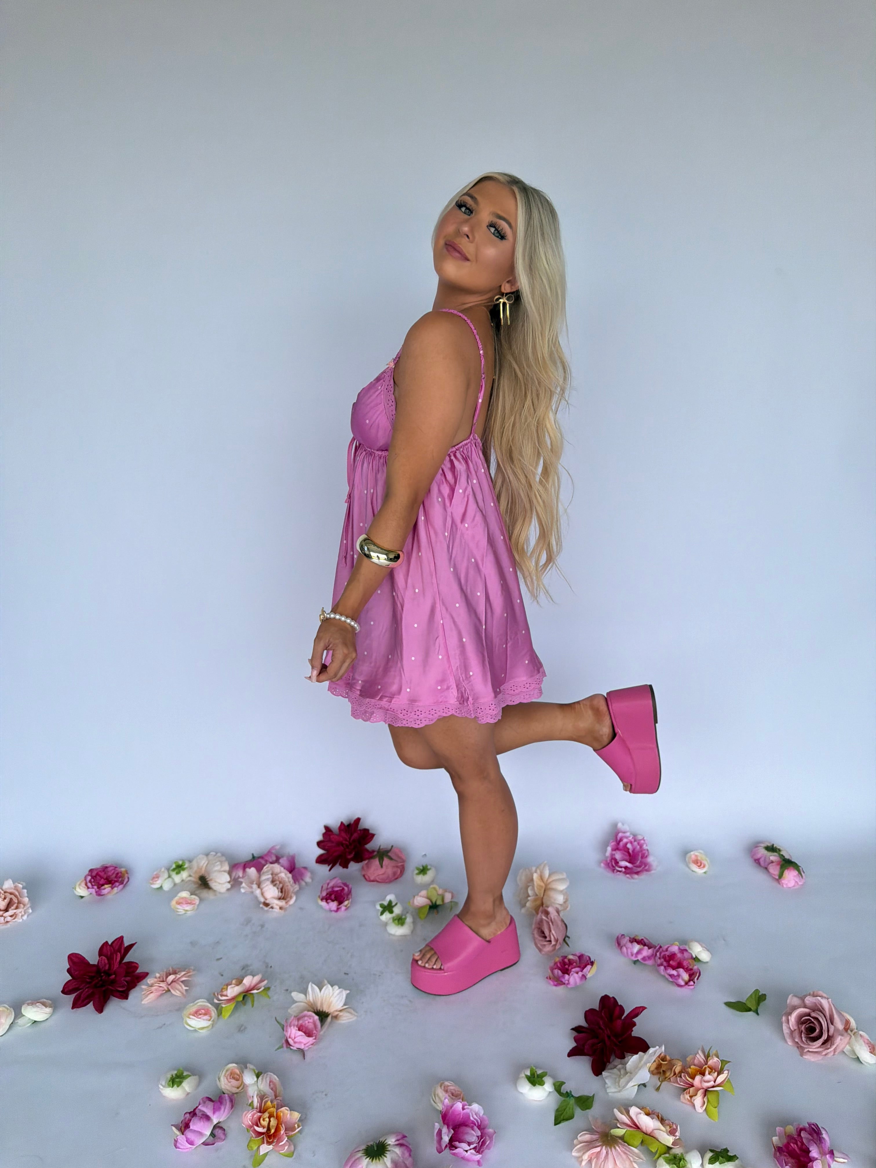 U + Me = <3 Dress in Pink FINAL SALE