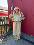 Sugar Suede Set (TOP) Olive