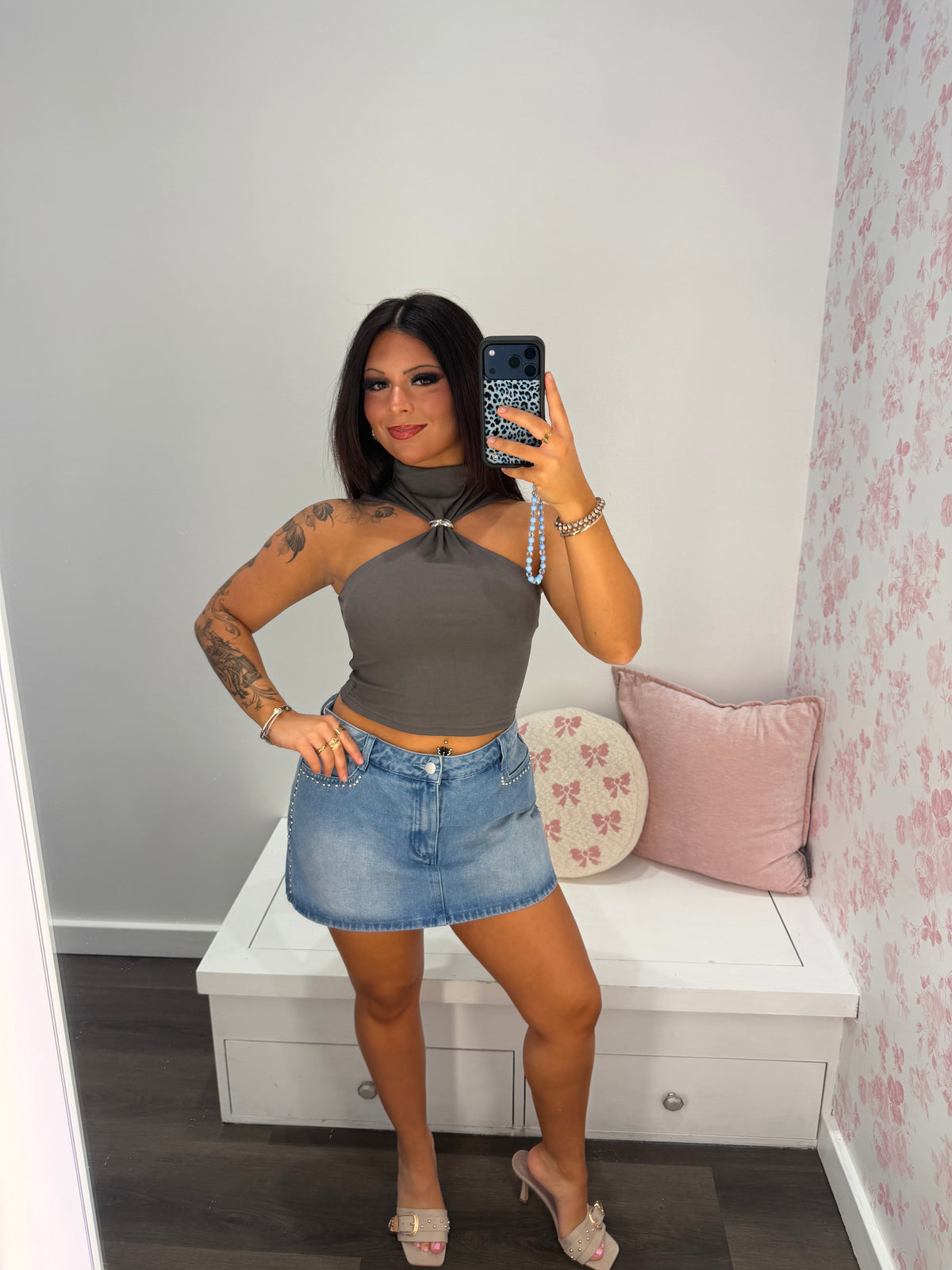 Heavenly Halter Ring Top