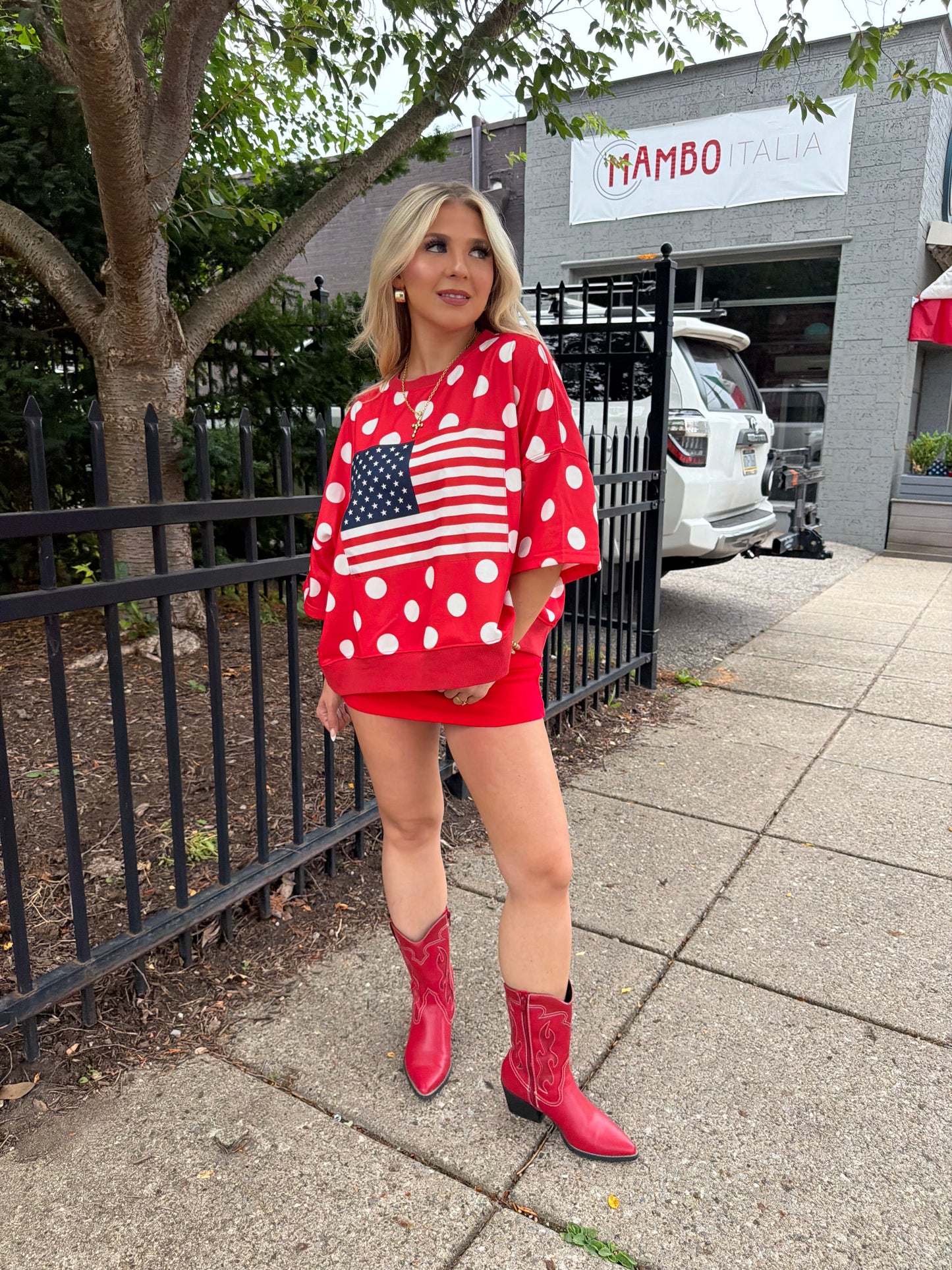 Patriotic Polka Tee