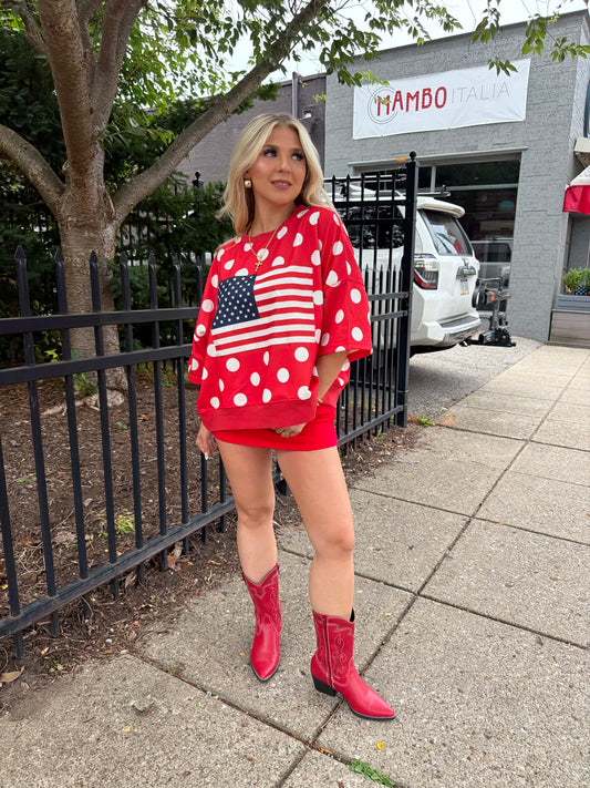 Patriotic Polka Tee