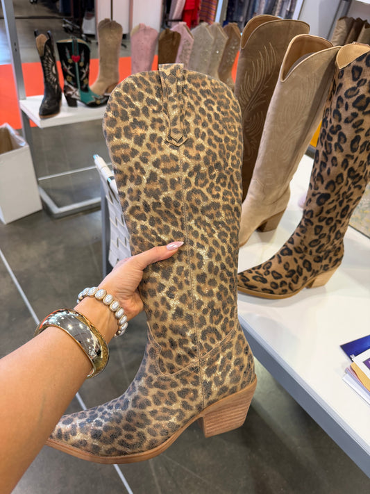 Leopard Loving Cowgirl Boots