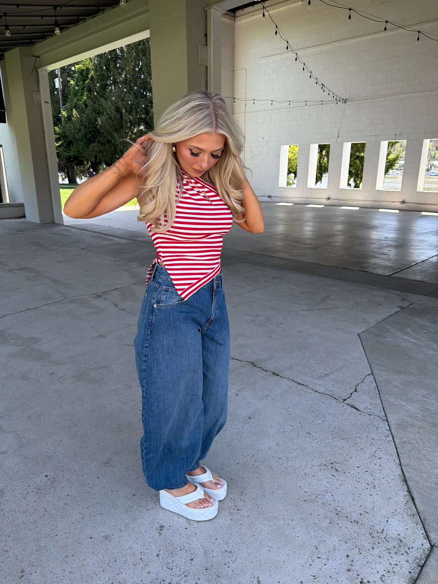 Red, White & Cool Halter
