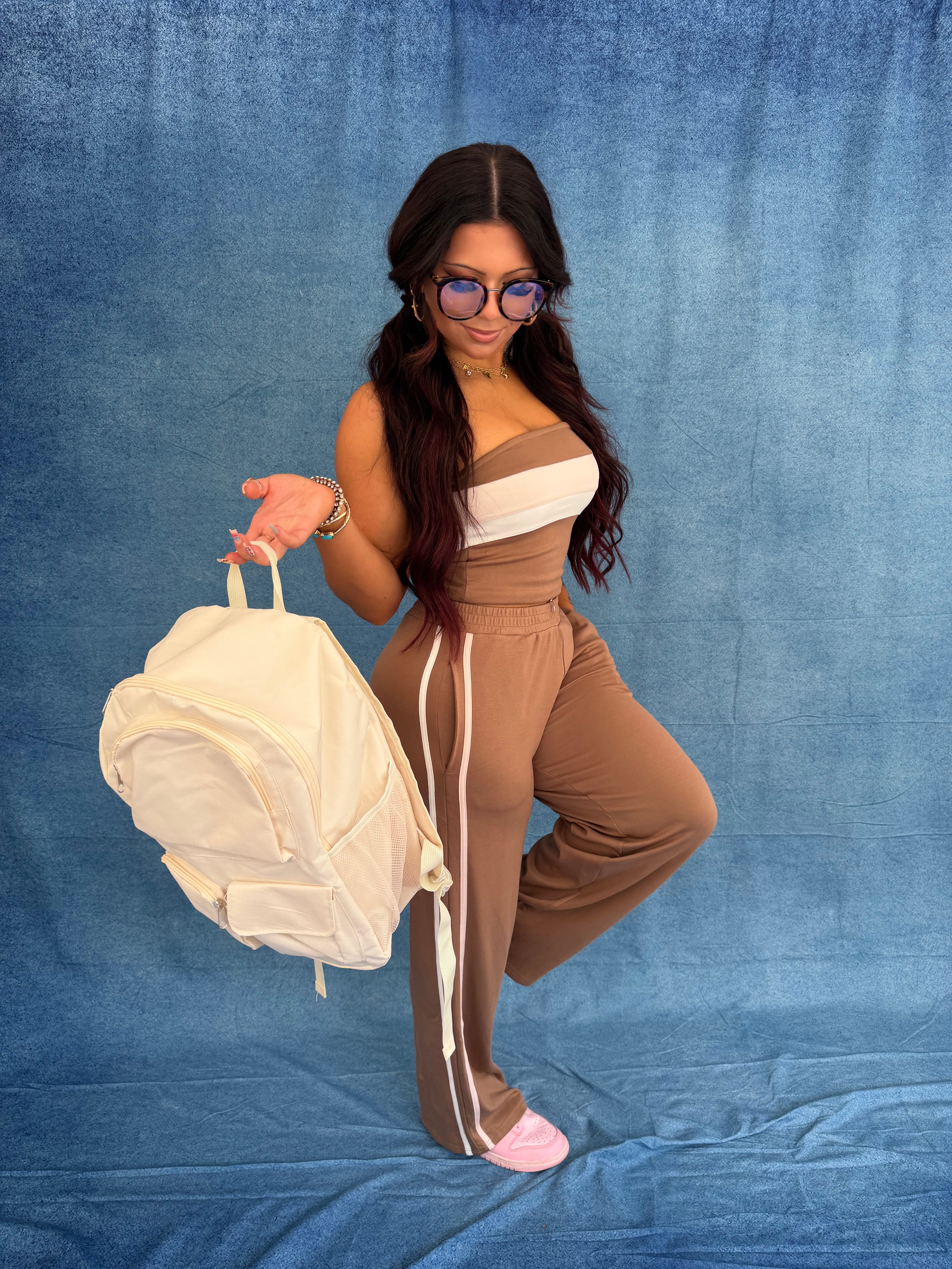 Be Competitive Set in Brown PANT ONLY