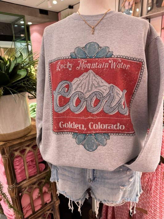 Mountain Coors Sweatshirt in Grey