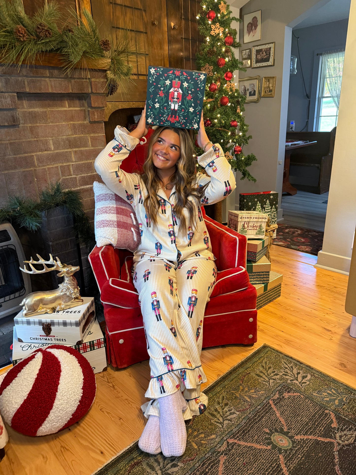 Nutcracker Jammies in Butter (SOLD TOGETHER)