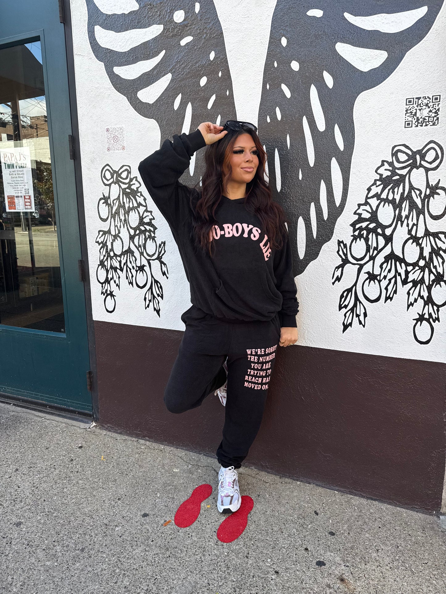 Boys Lie Black 1-800 Sweats