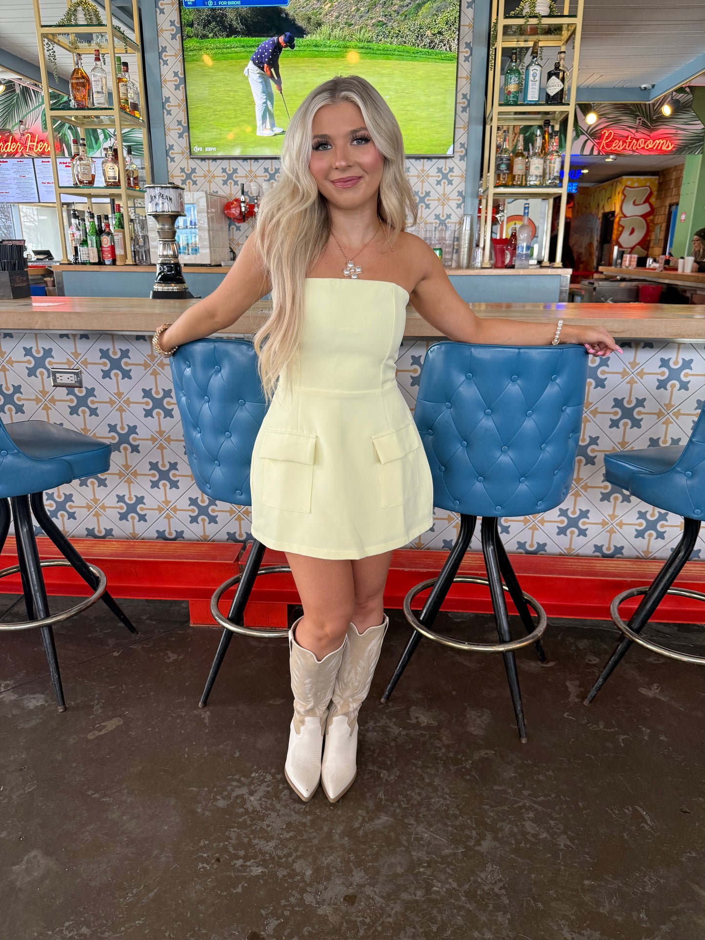 French Vanilla Cargo Dress