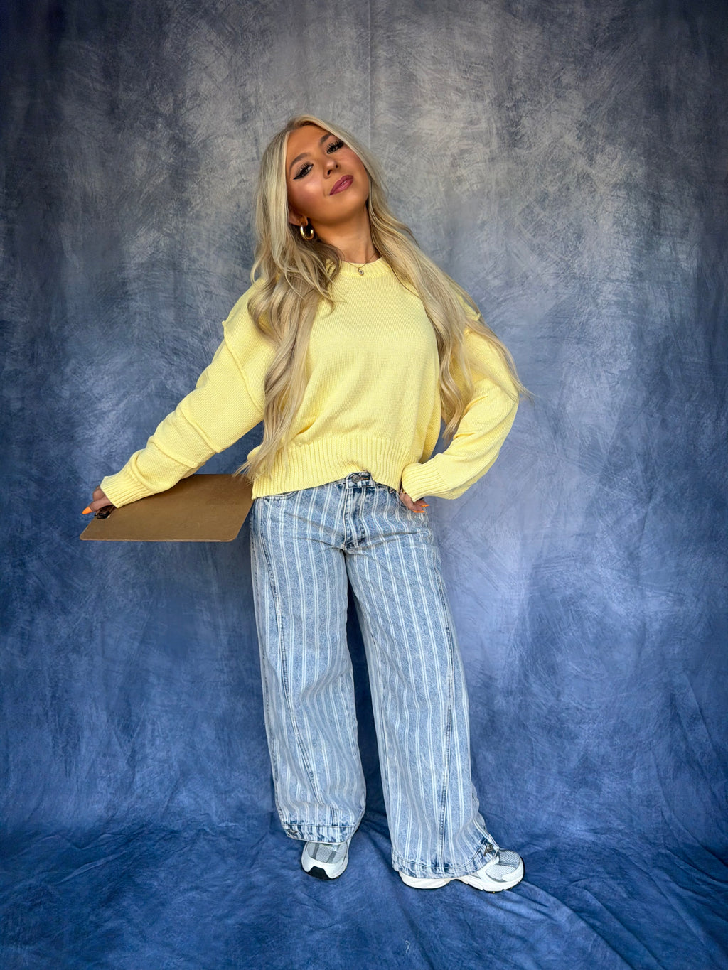 Barrel Style Sweater in Yellow