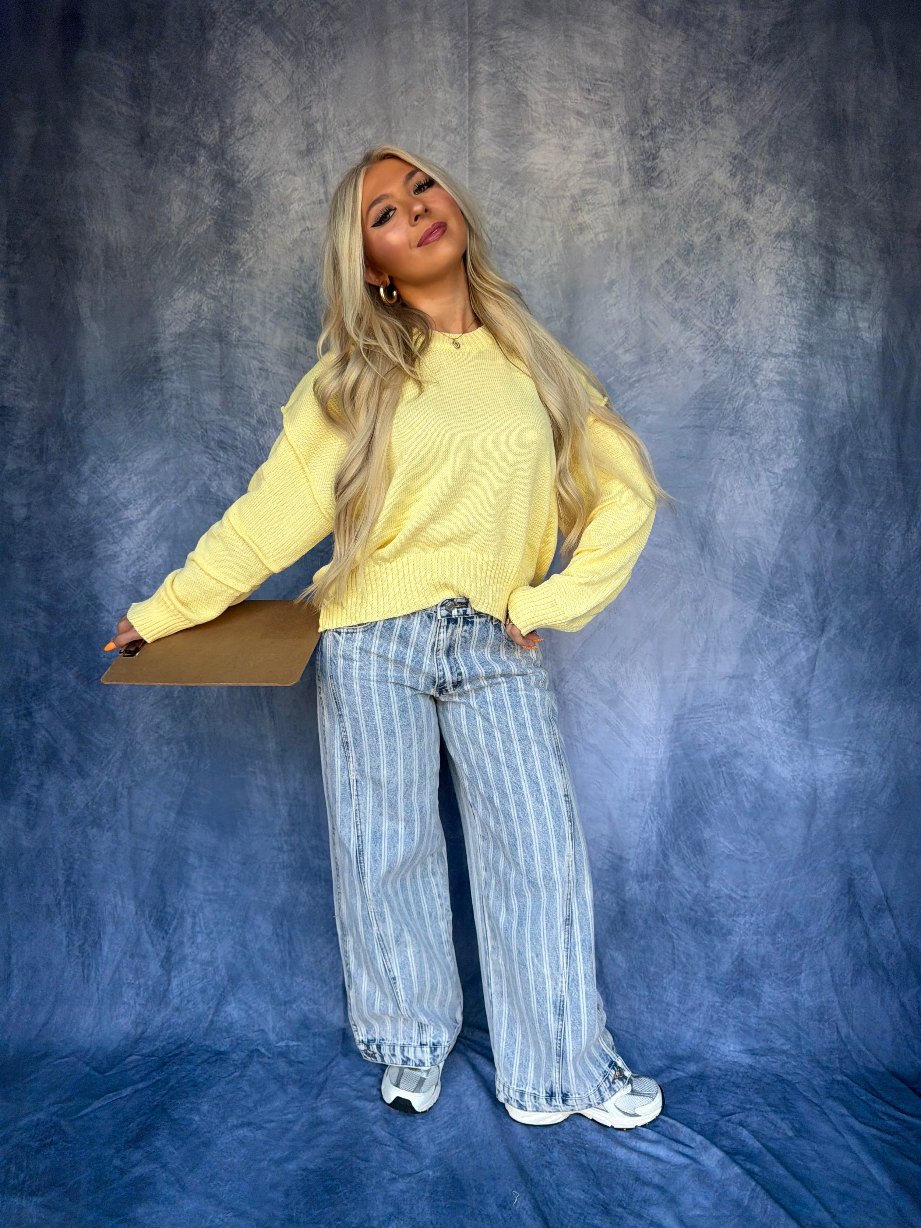 Barrel Style Sweater in Yellow