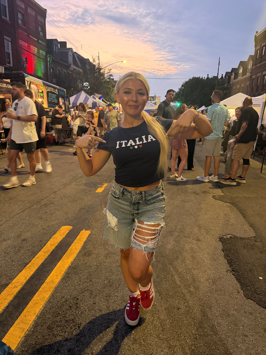 Italia Heart Bby Tee
