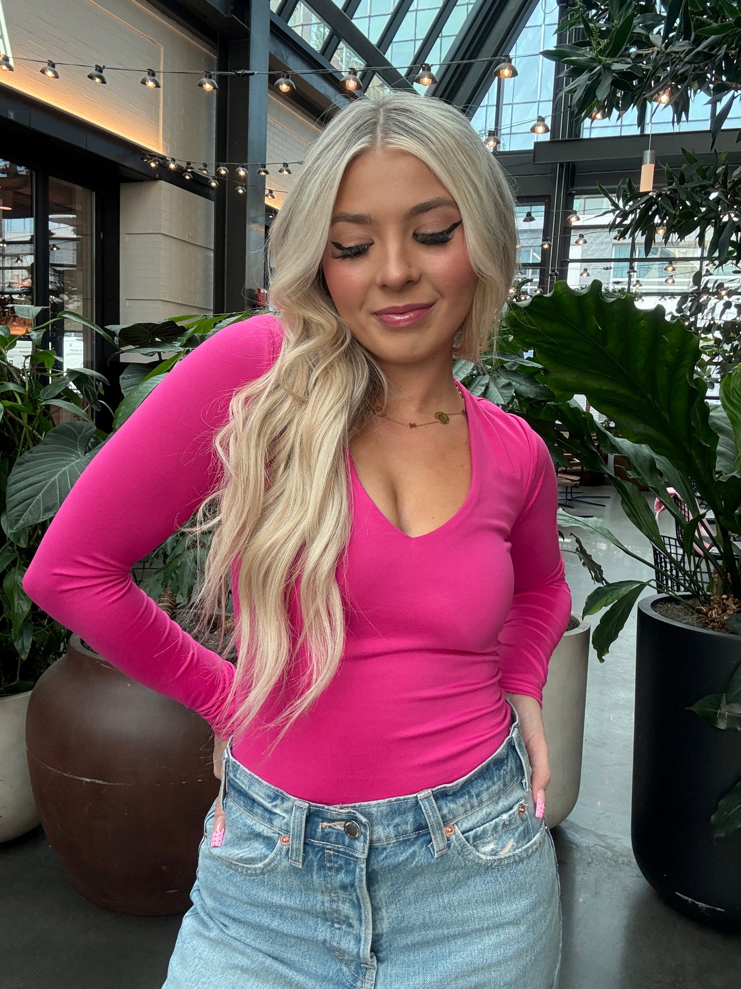 Dumb Love L/S In Fuchsia