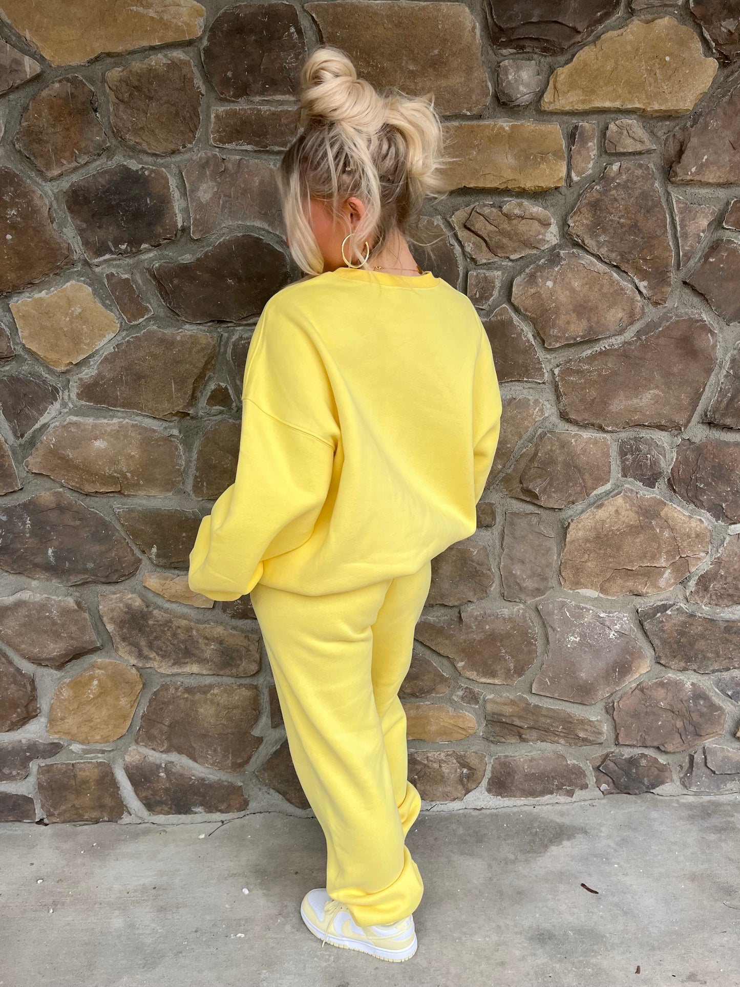 So Fetch Oversized Pullover in Yellow