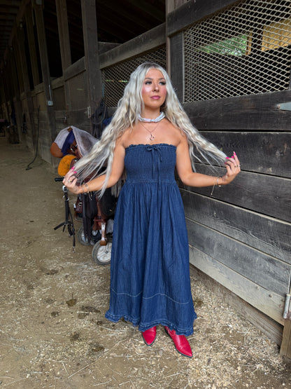 Holly Denim Midi Dress