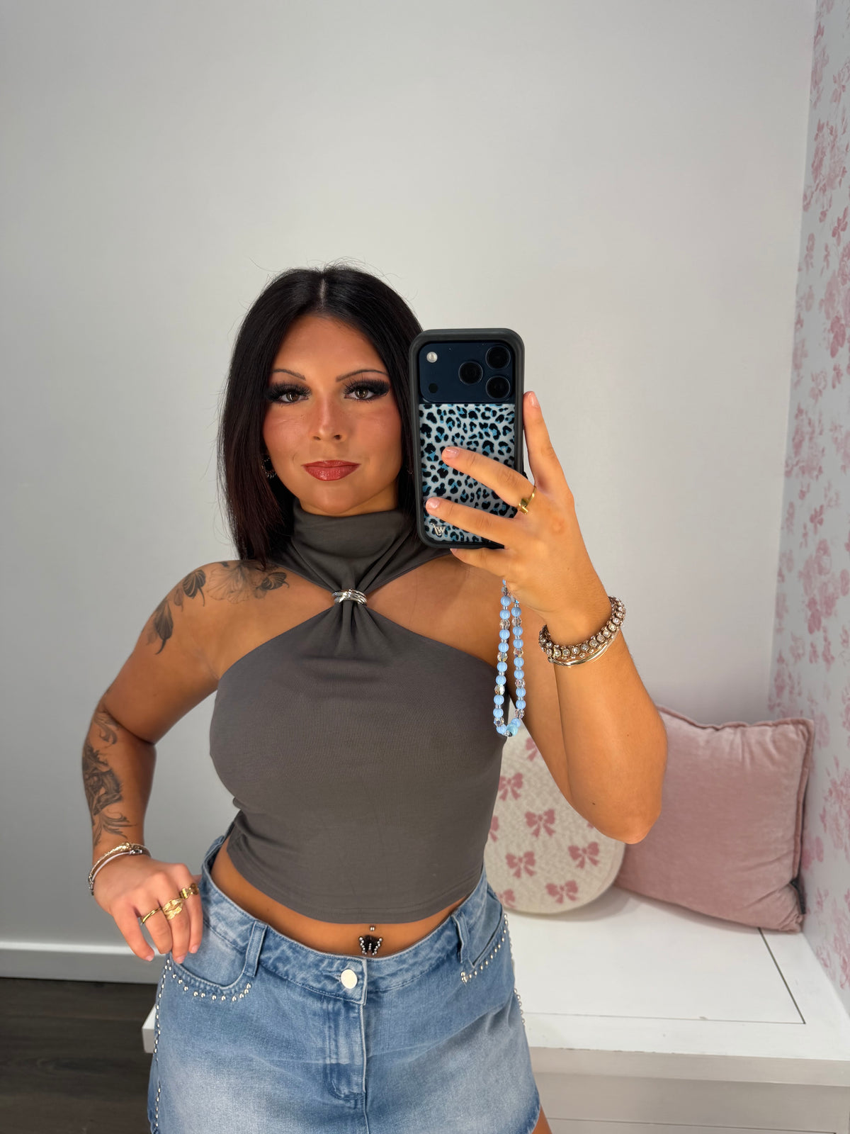 Heavenly Halter Ring Top