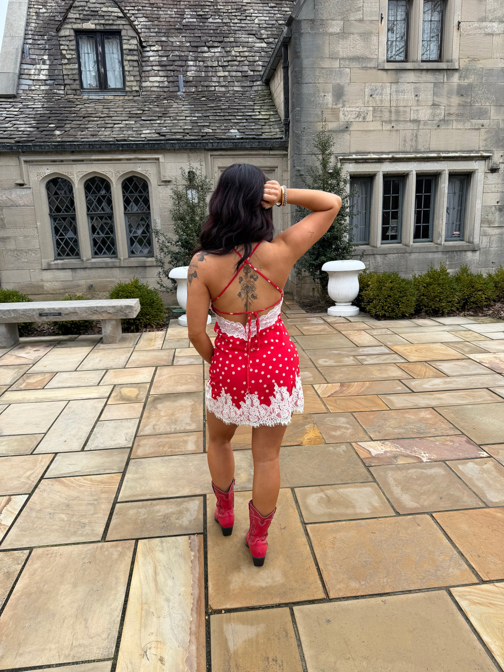 Ruby Red Polka Slip