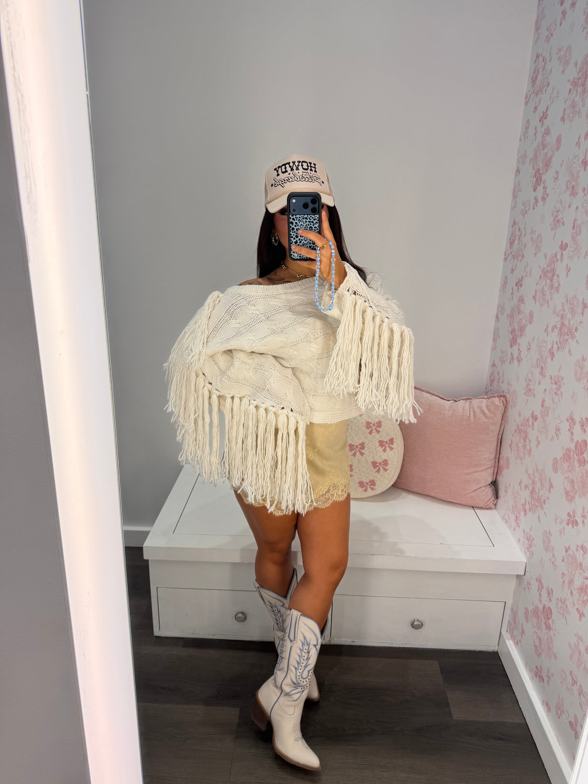 Wrangled Up Suede Skirt
