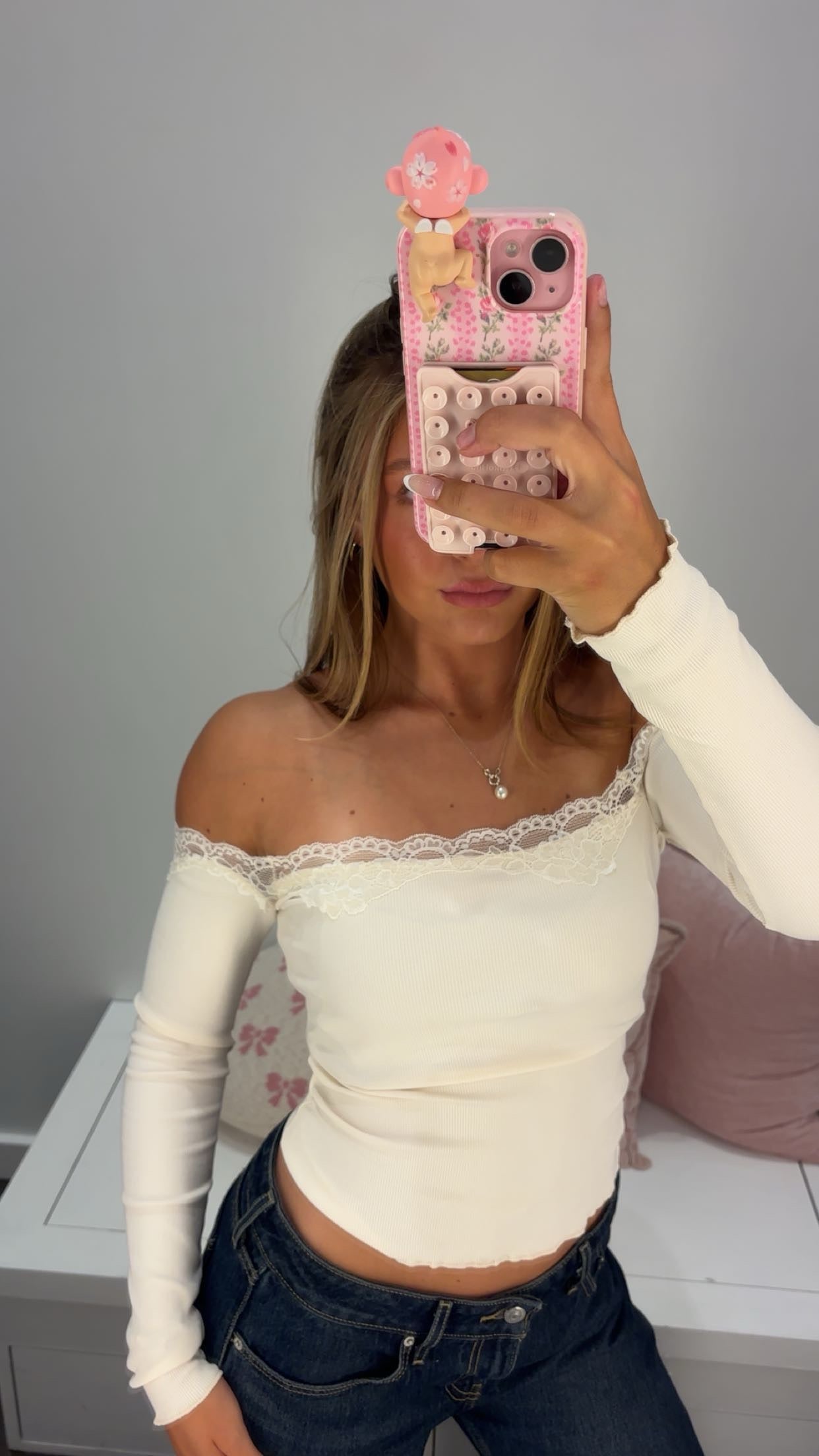 Love U Long Time L/S in White
