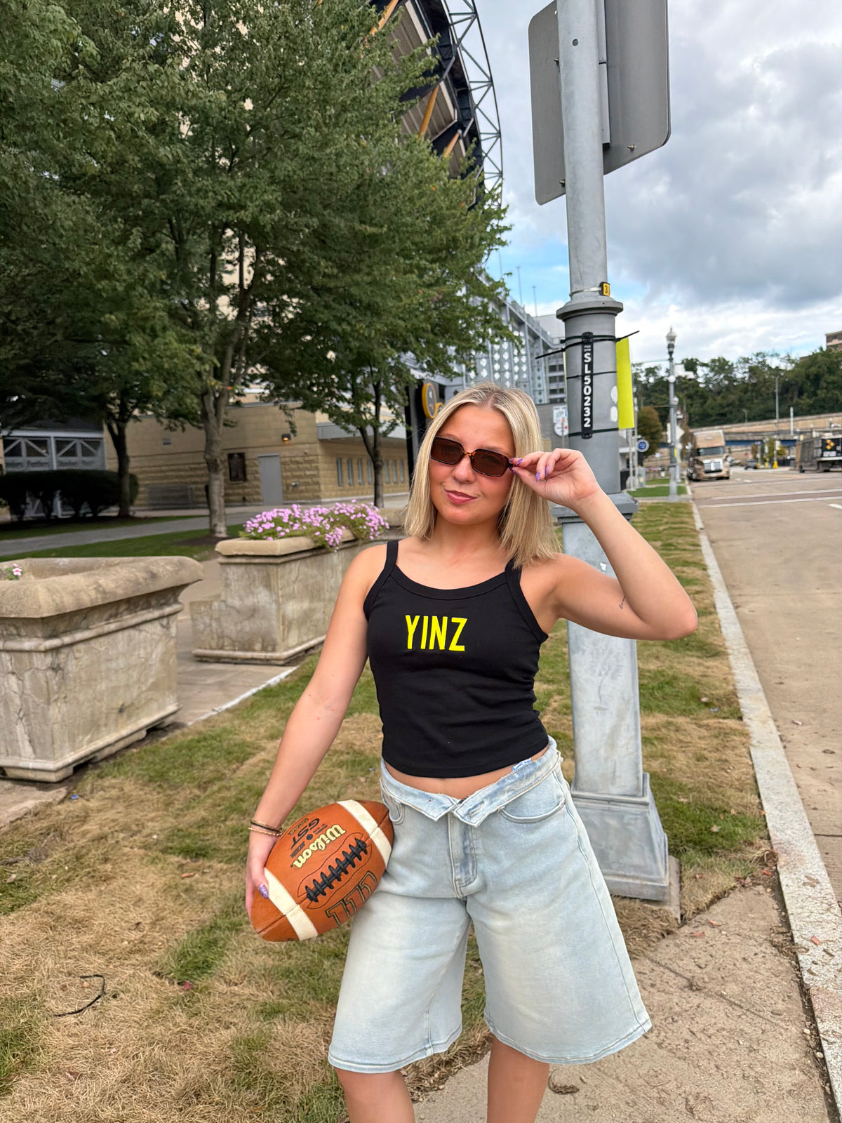 Black & Gold Tank: Yinz FINAL SALE