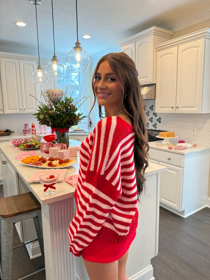 February Feelings Stripe Sweater