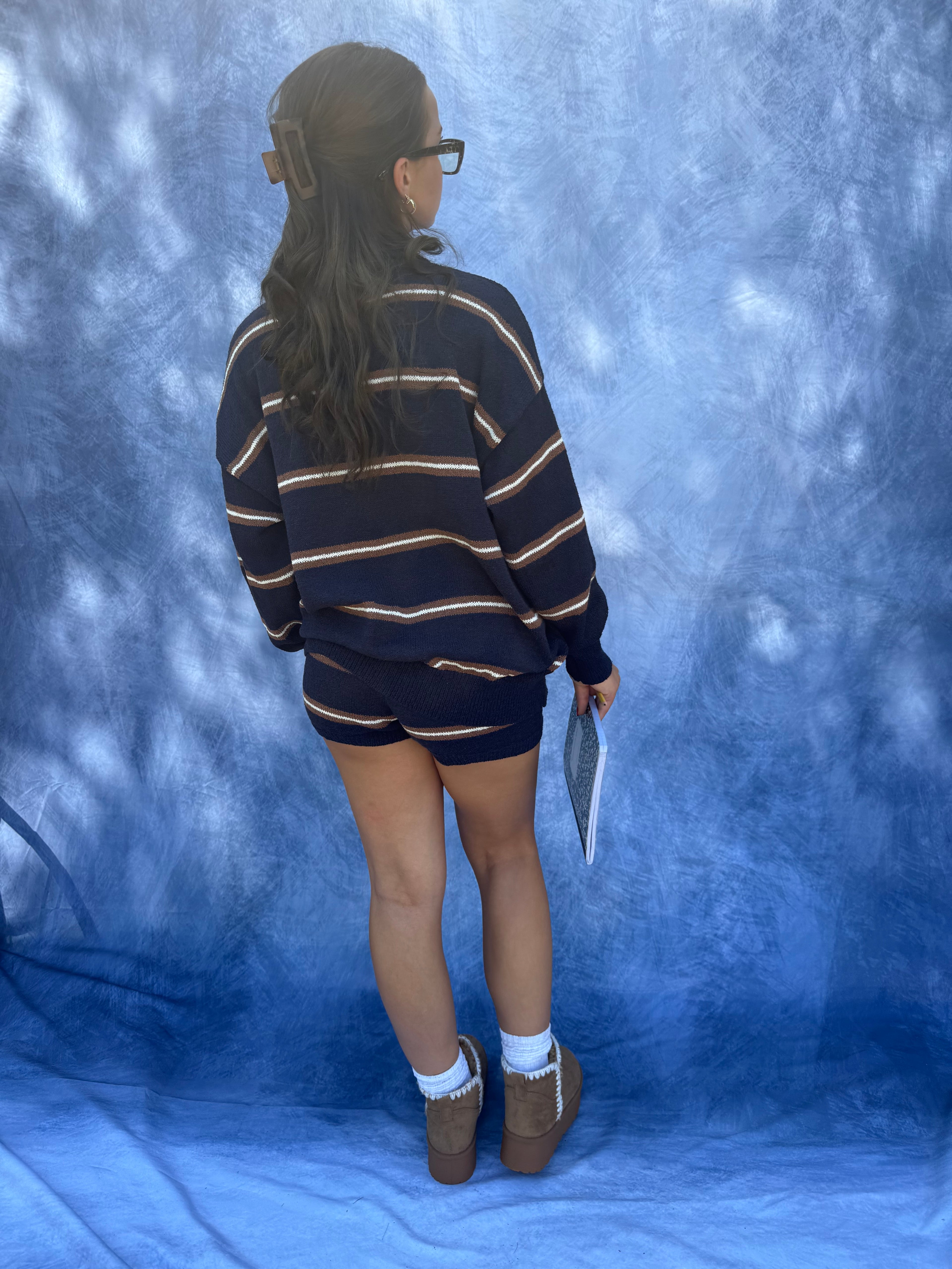 Brown Sugar Sweater Set (SHORTS ONLY)