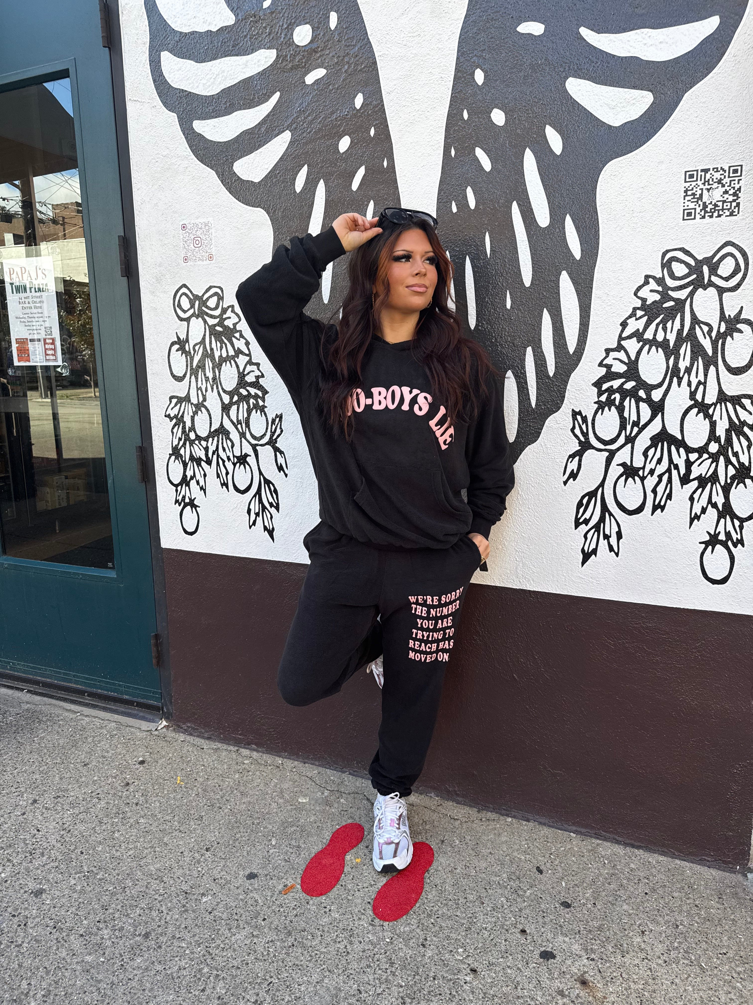 Boys Lie Black 1-800 Hoodie