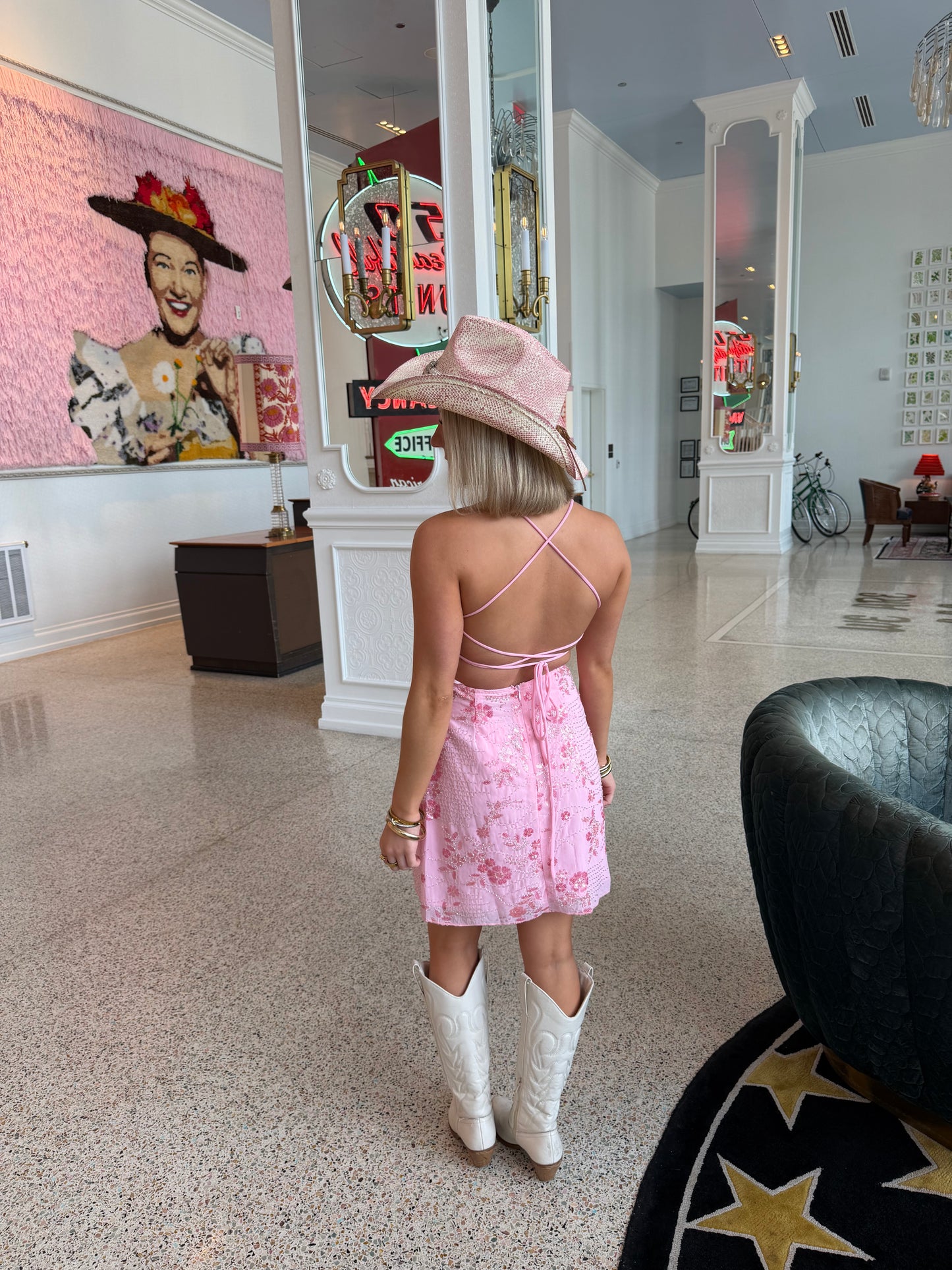 Megs Beaded Floral Dress