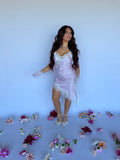 Stupid Song Lace Dress in Lav FINAL SALE