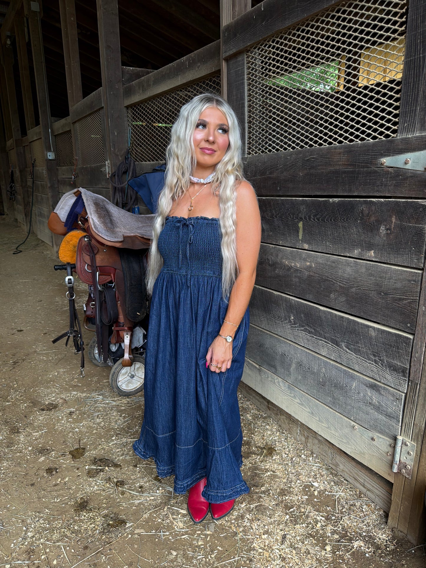 Holly Denim Midi Dress