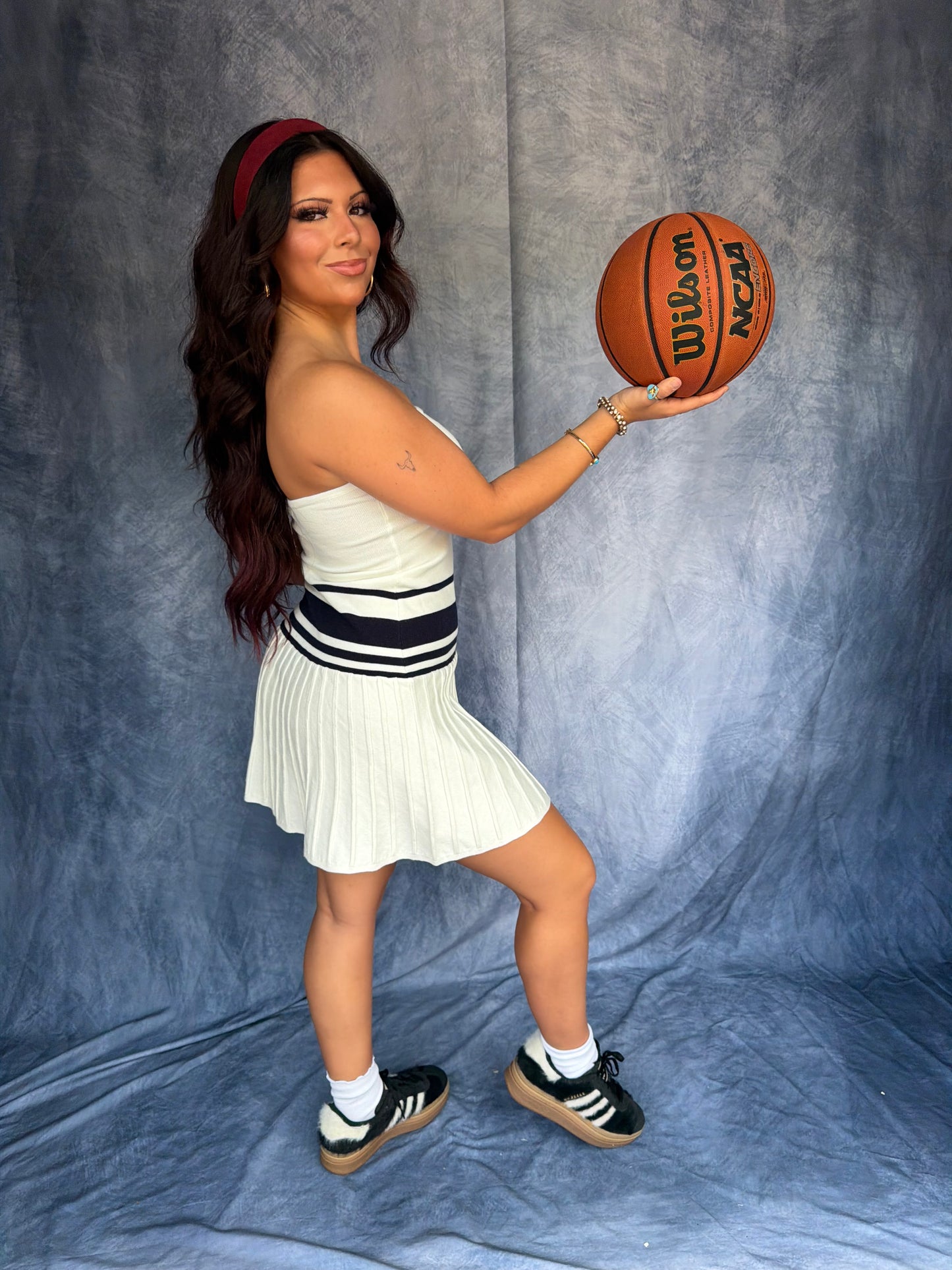 Game Point Dress in White