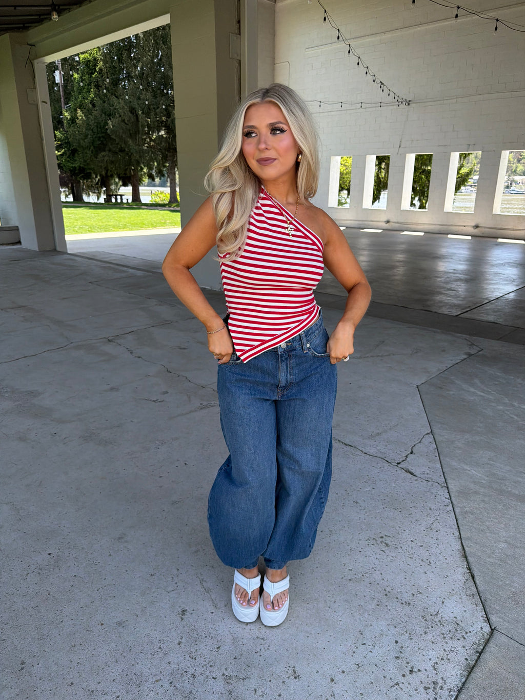 Red, White & Cool Halter