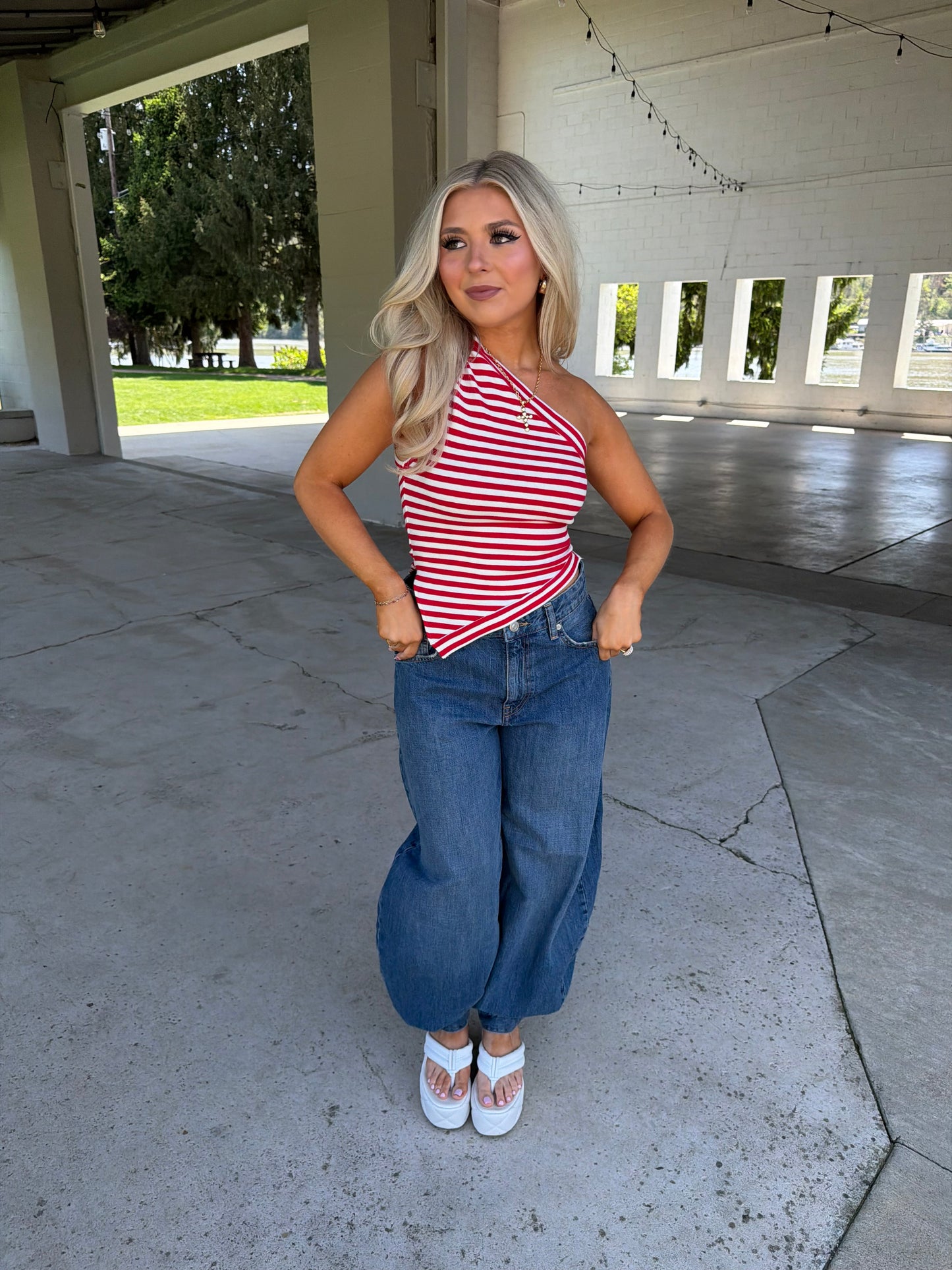 Red, White & Cool Halter