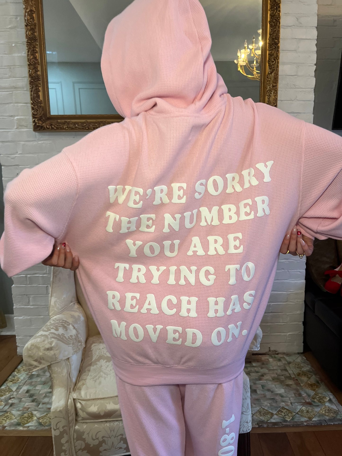 Pink 1-800 Boys Lie Hoodie