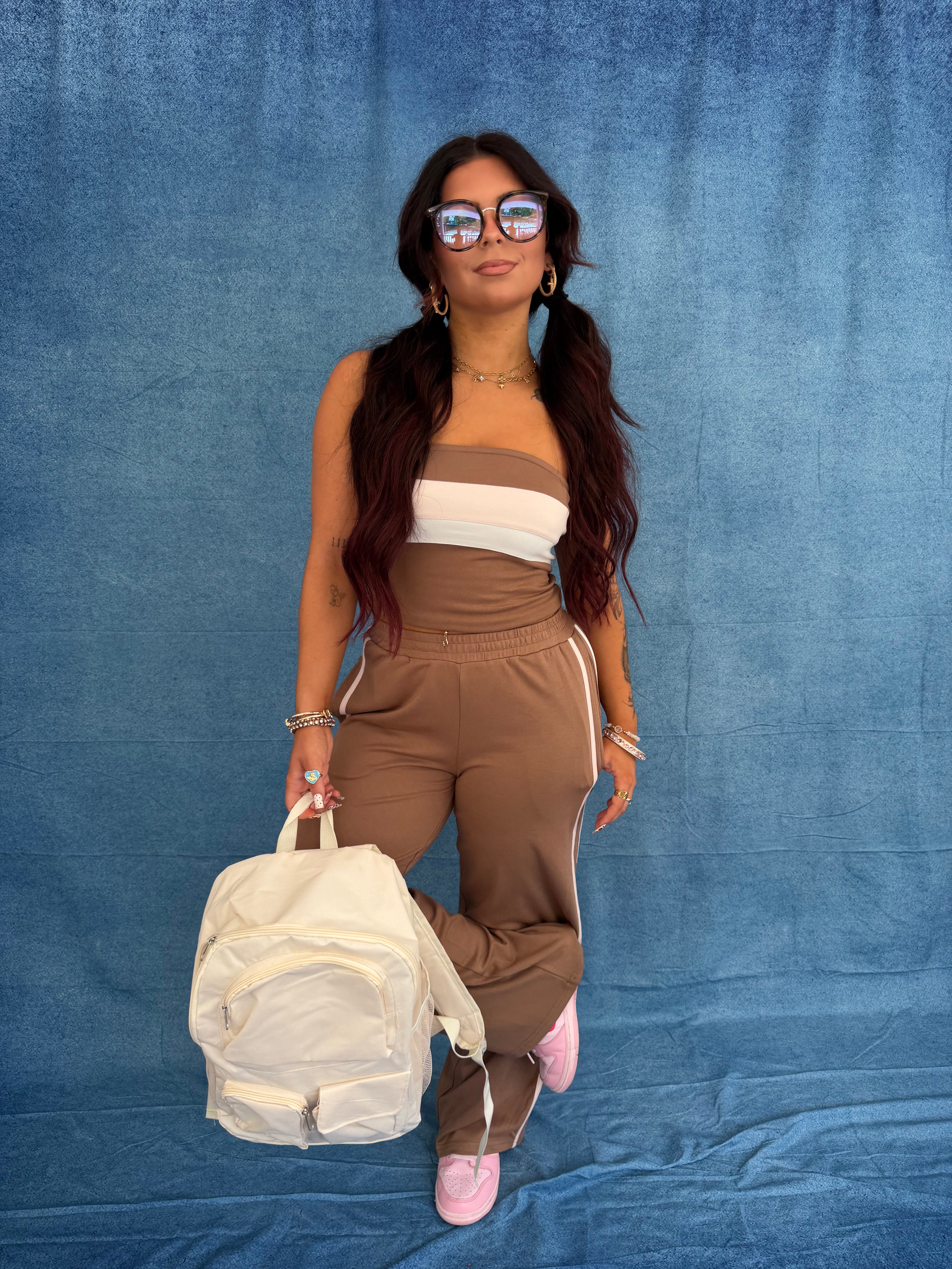 Be Competitive Set in Brown PANT ONLY