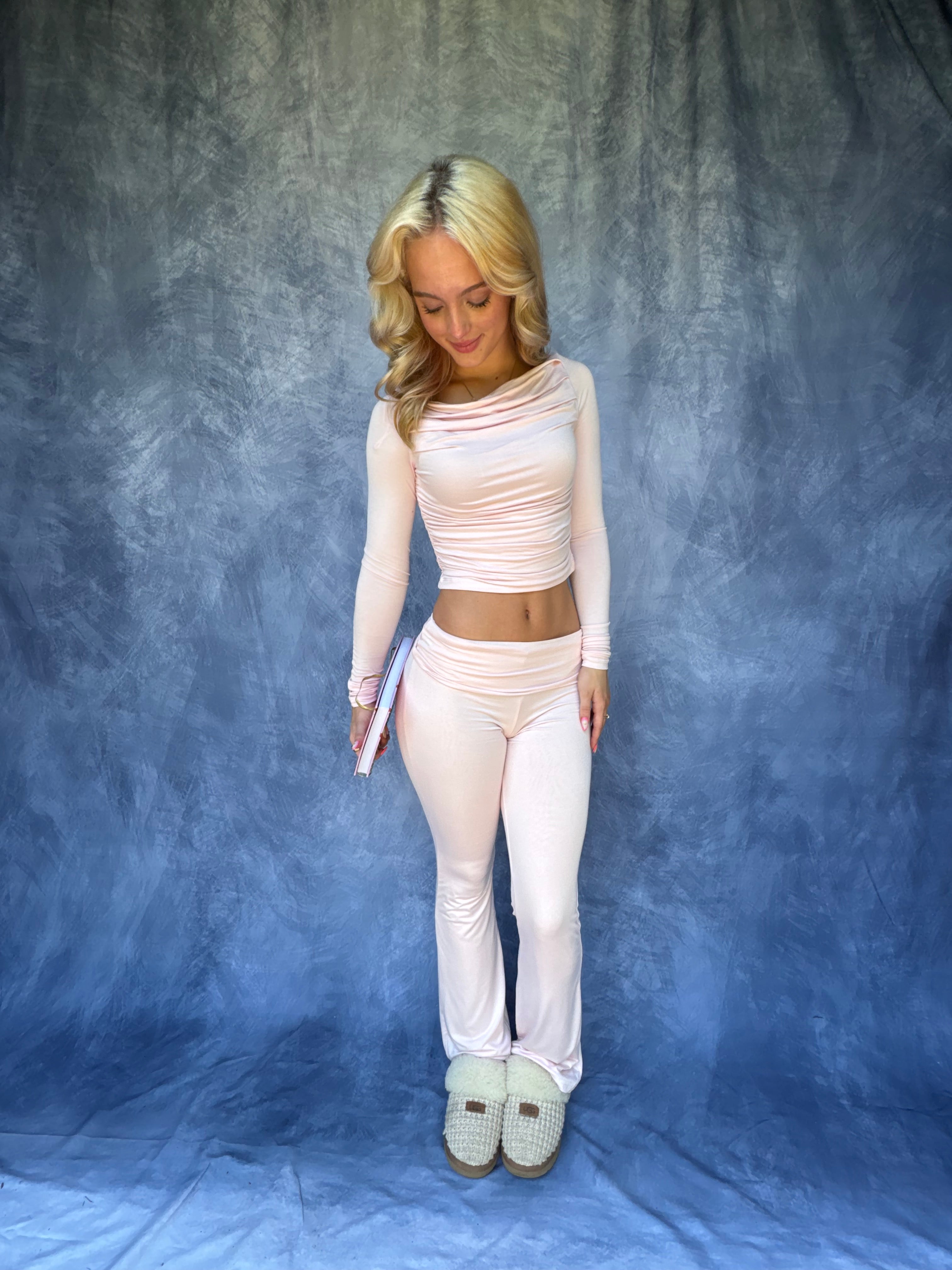 Say Less Set (PANTS) in Blush