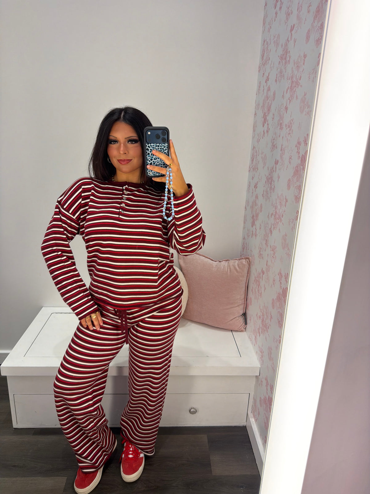 Burgundy Baby Lounge Set (PANTS)