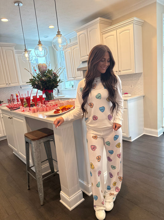 Candy Hearts Ivory Set (SOLD TOGETHER)