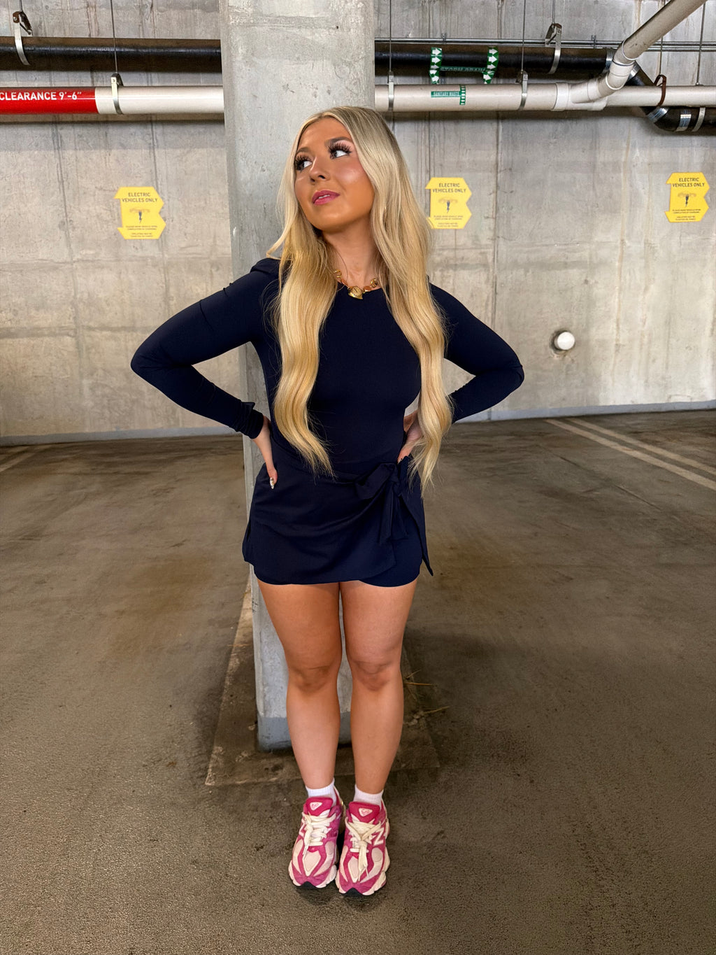 Daffy Dark Navy Active Dress
