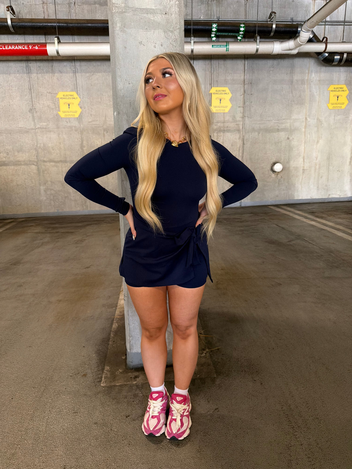 Daffy Dark Navy Active Dress