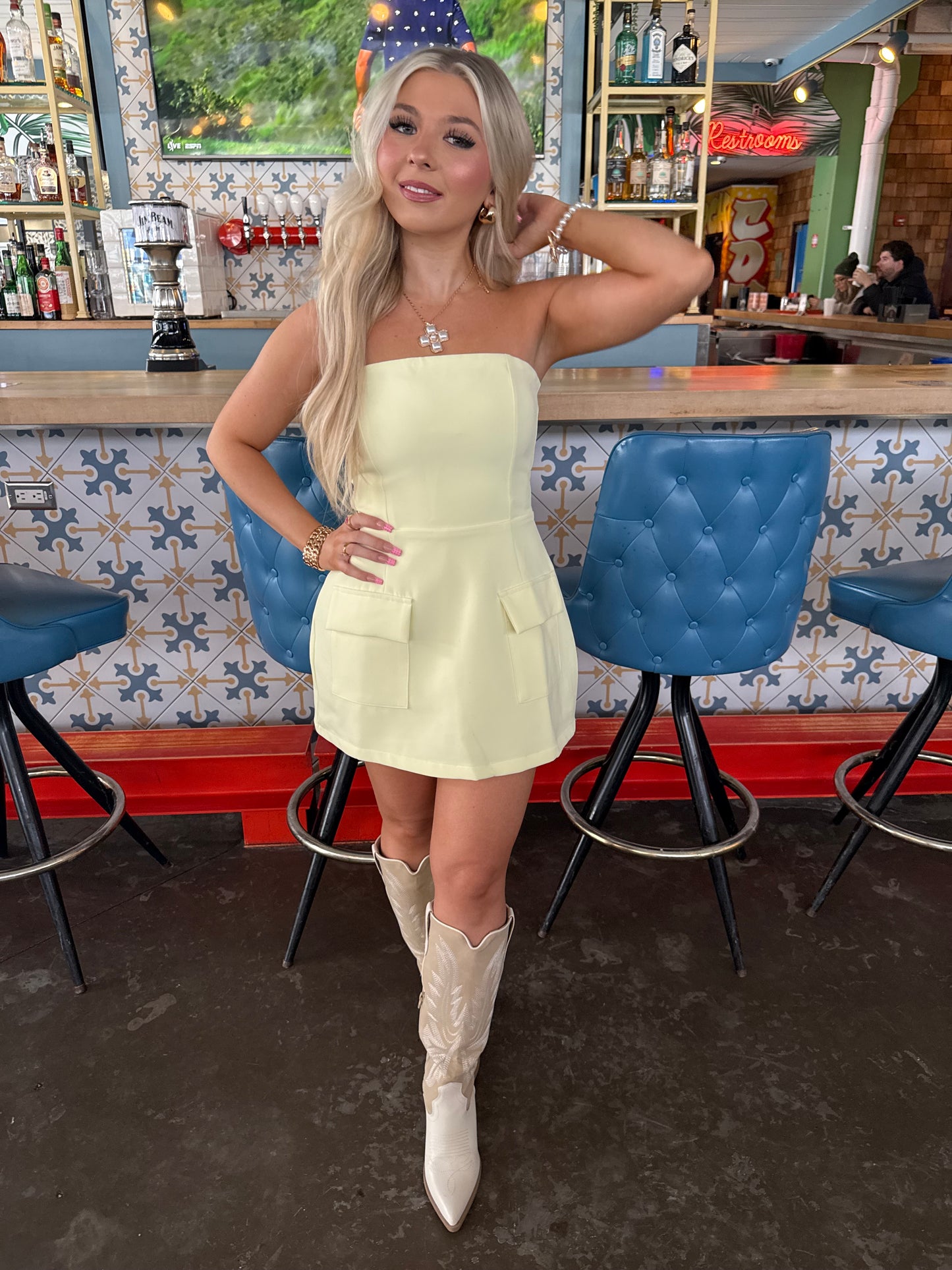 French Vanilla Cargo Dress