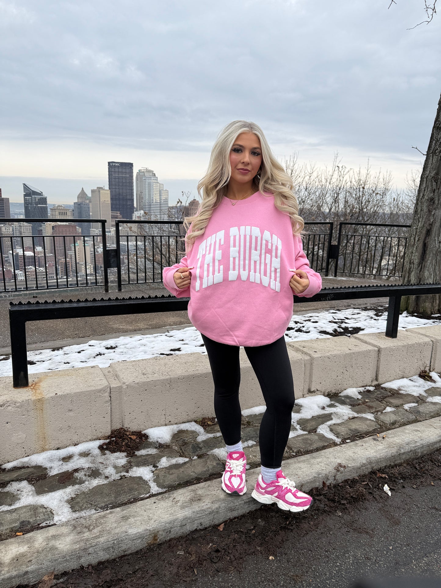 The Burgh Crewneck in Pink