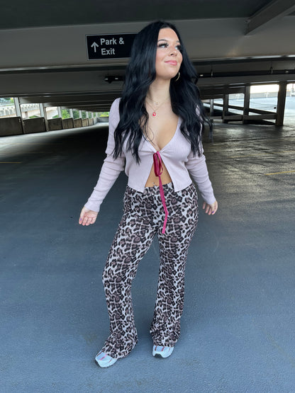 Softie Leopard Flares