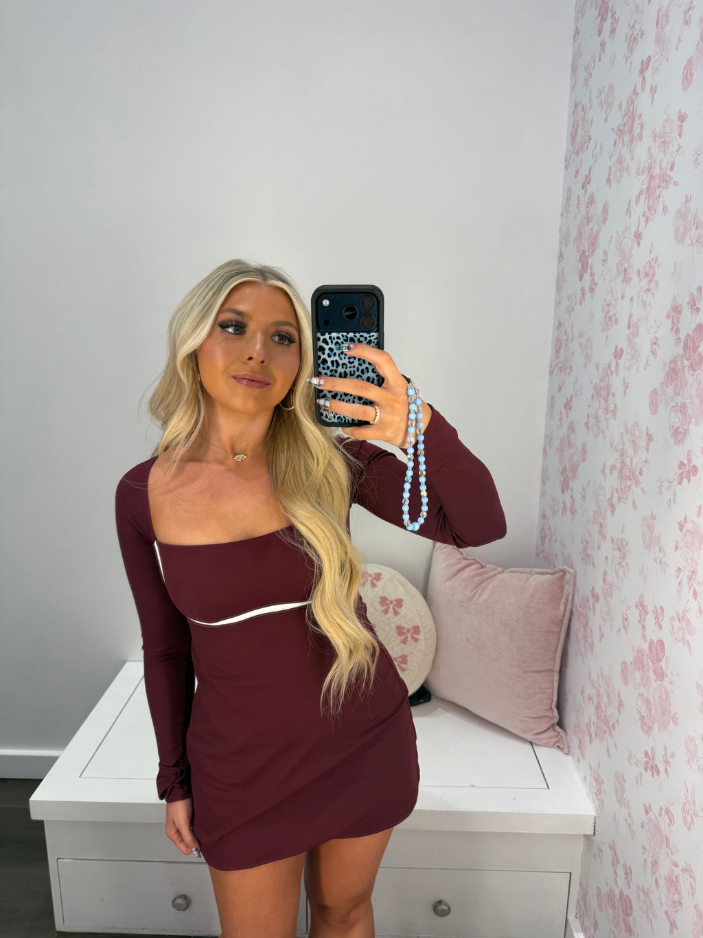Burnt Burgundy Dress