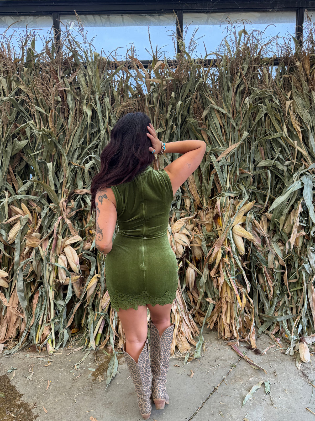 Moss Girl Soft Dress