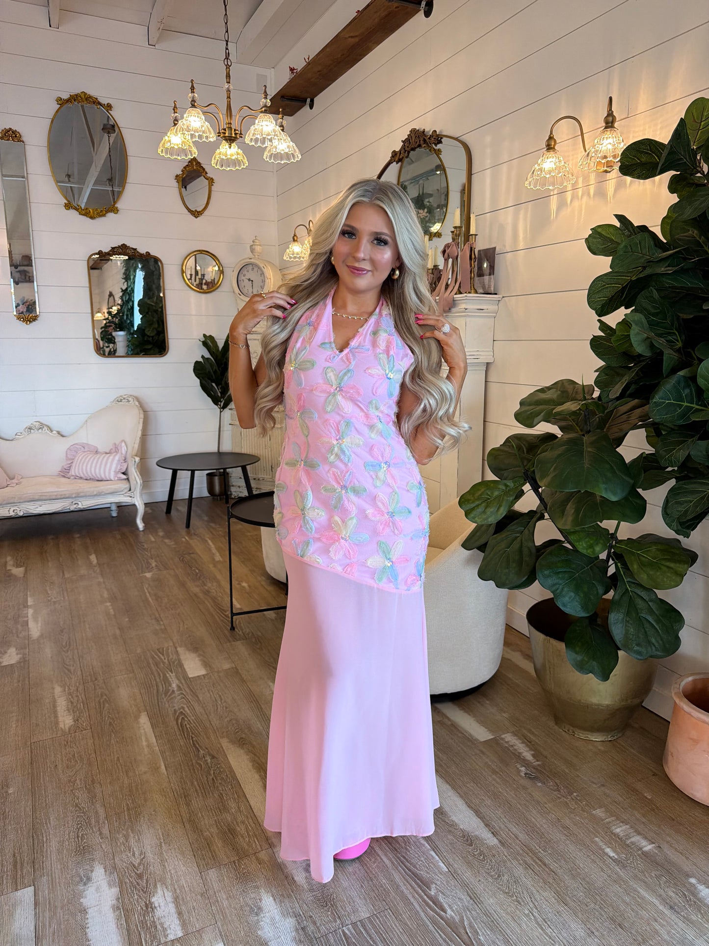 Mermaid Star Floral Dress