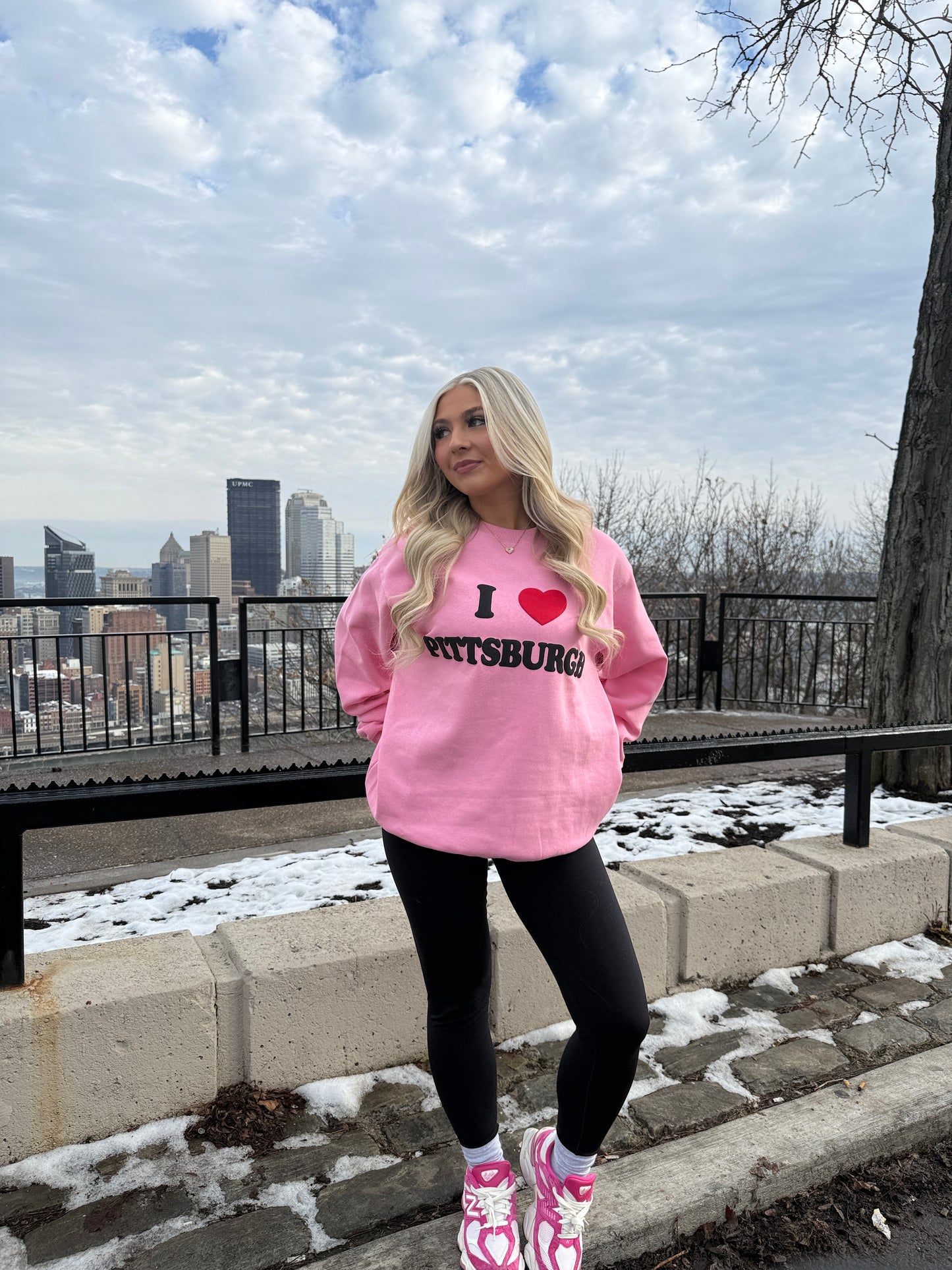I <3 Pittsburgh Crewneck in Pink